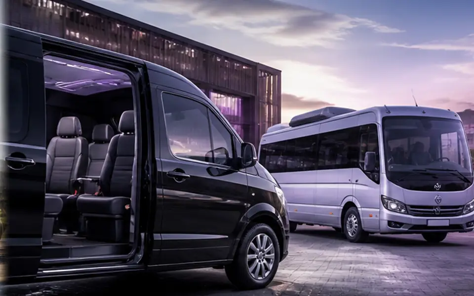 Transporter und Kleinbus für gemeinsame Fahrten